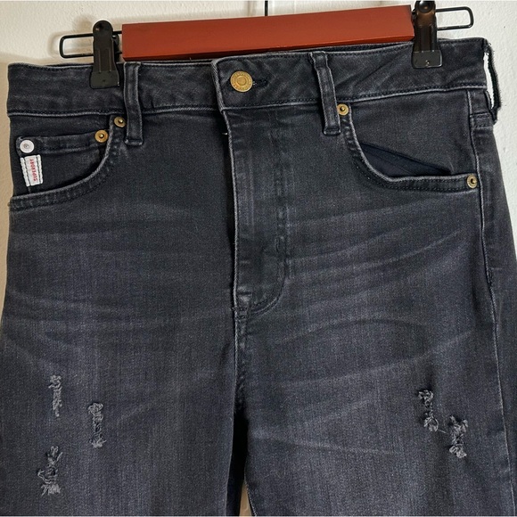Superdry Black Denim Jeans Size 30 X 30 - Picture 4 of 6